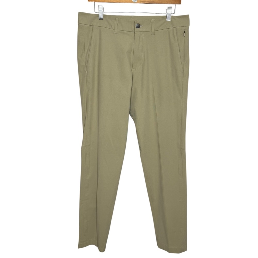 Lululemon Commission Stretch Chino Pants Slim Tan 32 M5439S Athleisure Preppy
